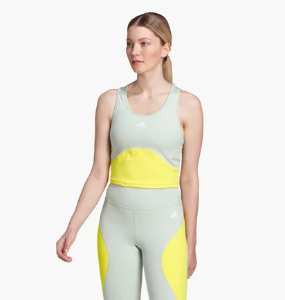 Майка женская Adidas Trn Hiit Cro Tk Turquoise Hm3896