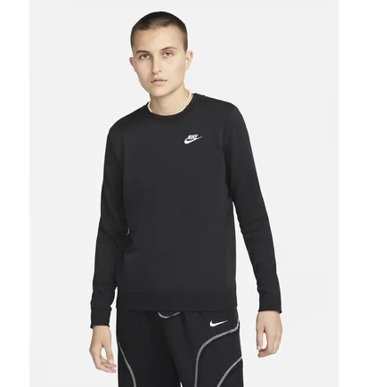 Свитшот женский Nike Sportswear Club Fleece Crewneck Sweatshirt Black Dq5473-010