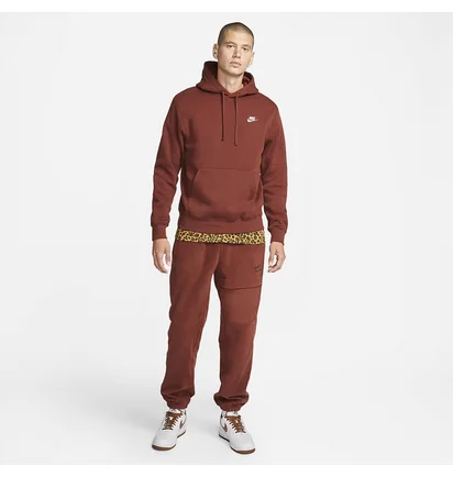 Худі чоловіче Nike Sportswear Club Fleece Brown Bv2654-217