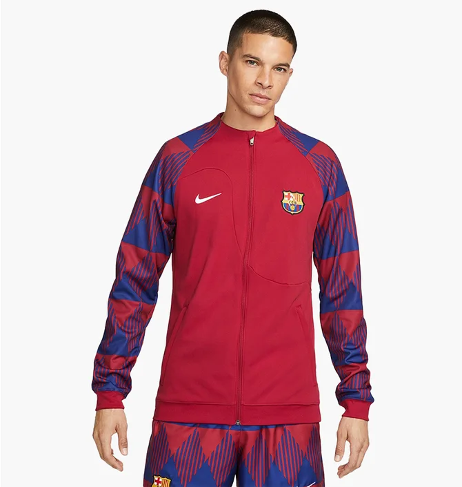 Олімпійка чоловіча Nike Fc Barcelona 23/24 Academy Anthem Jacket Gx Red/Blue FB3043-620