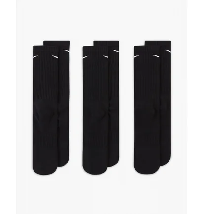 Шкарпетки унісекс Nike U Everyday Cush Crew (3 пари) Black SX7664-010