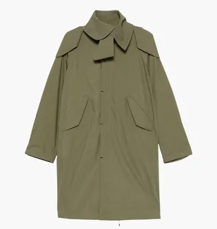 Парка унисекс POST ARCHIVE FACTION Center Olive 80OPCOG