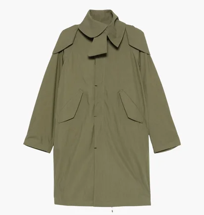 Парка унисекс POST ARCHIVE FACTION Center Olive 80OPCOG