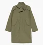 Парка унисекс POST ARCHIVE FACTION Center Olive 80OPCOG