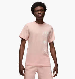 Футболка мужская Nike M J Brand Logo Stack Ss Crw Peach FN6027-622