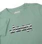 Футболка мужская Jeep T-Shirt Oversize Striped Print Turn Turquoise O102611-E854
