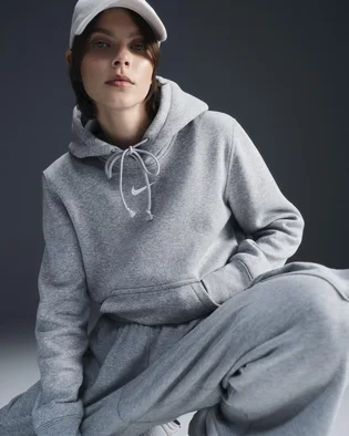 Худи женское Nike Sportswear Phoenix Fleece Grey HF6839-063