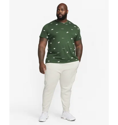 Футболка мужская Nike Club Allover Print T-Shirt Green FD1279-323