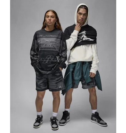 Шорты унисекс Air Jordan Printed Shorts Grey/Black FV7237-068