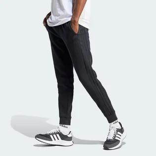 Штаны мужские Adidas Essentials Fleece 3-Stripes Tapered Cuff Pants Black IJ8885