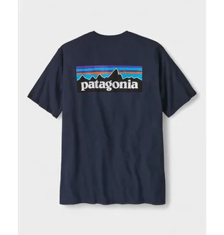 Футболка мужская Patagonia P-6 Logo Responsibili -Tee Blue NENA38504