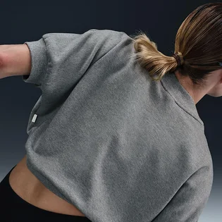 Топ жіночий Nike Sportswear Collection WomenS Crew-Neck Short-Sleeve Cropped French Terry Top Grey HJ0224-091