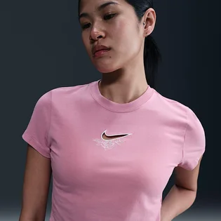 Футболка женская Nike Sportswear Chill Knit Slim Cropped Pink HF9534-699