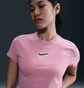 Футболка женская Nike Sportswear Chill Knit Slim Cropped Pink HF9534-699
