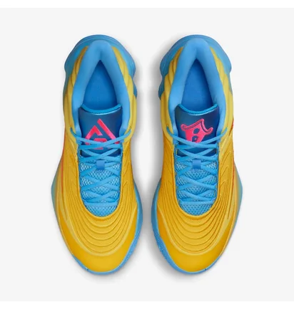 Кроссовки мужские Nike Giannis Immortality 4 Yellow/Light Blue FQ3680-700