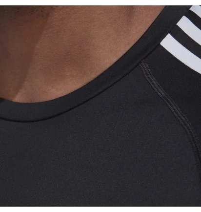 Лонгслів чоловічий Adidas Techfit 3-Stripes Training Long Sleeve Tee Black Hd3532