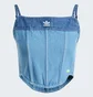 Топ женский Adidas Denim Corset Blue IW5671