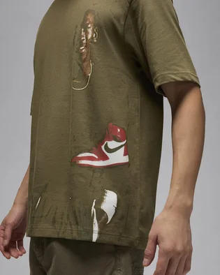 Футболка мужская Air Jordan Crew-Neck T-Shirt Olive HQ2666-222