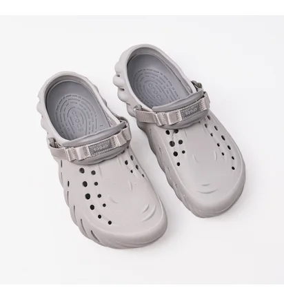 Тапочки чоловічі Crocs Echo Clog Grey 207937-1FT