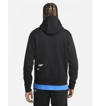 Худи мужское Nike Mens Fleece Pullover Hoodie Black Dm6873-010