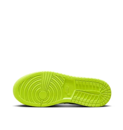 Кроссовки детские Air Jordan 1 Low Se Black Cat Volt Black/Green DX6666-701