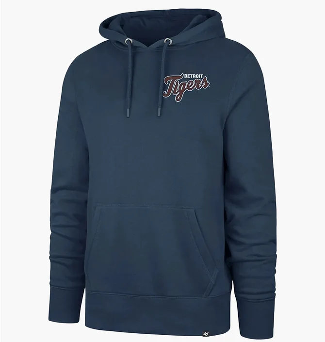 Худи унисекс 47 Brand Detroit Tigers Imprint Backer Blue 628817TB-FS
