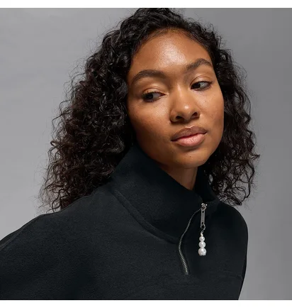 Толстовка женская Air Jordan Flight Fleece WomenS Quarter-Zip Top Black HV0326-010