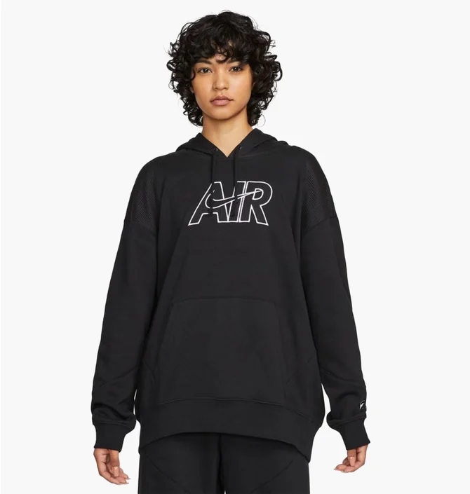 Худи унисекс Nike Air Fleece Hoodie Black Dm6059-010