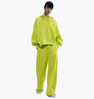 Штани жіночі Nike Sportswear Phoenix Fleece High-Waisted Wide-Leg Pants Green IH1011-389