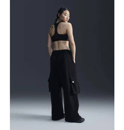 Штани жіночі Nike Sportswear Low-Rise Oversized French Terry Open-Hem Pants Black FV7512-010