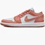 Кроссовки женские Air Jordan 1 Low Shoes White/Peach DC0774-080