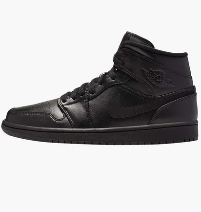 Кроссовки мужские Air Jordan 1 Mid Black 554724-090