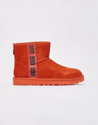 Угги женские Ugg Classic Mini Side-Logo Ii Boots Orange 1134962-Hong