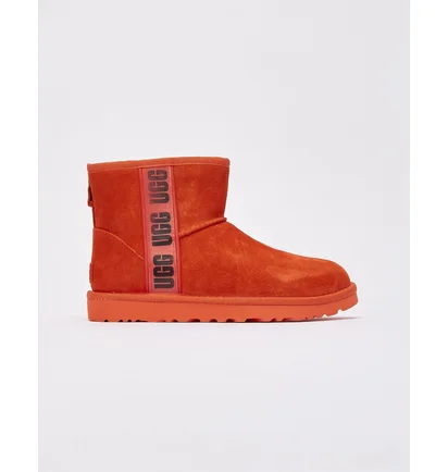 Угги женские Ugg Classic Mini Side-Logo Ii Boots Orange 1134962-Hong