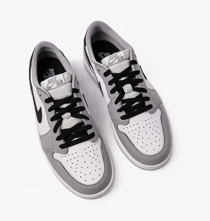 Кроссовки мужские Air Jordan 1 Low Og Barons White/Grey CZ0790-110
