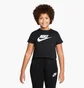 Футболка дитяча Nike G Nsw Tee Crop Futura Black DA6925-012