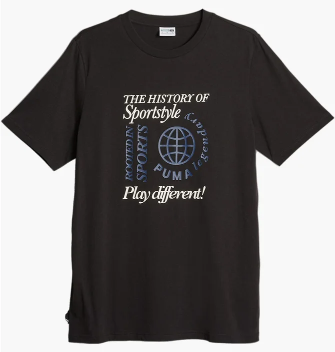 Футболка чоловіча Puma Legacy Graphic Tee Black 622735-01