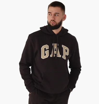 Худі чоловіче Gap Logo Hoodie Tiktok Brown 546844341