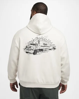 Худи унисекс Nike Sb Skate Fleece Hoodie White FV7380-104