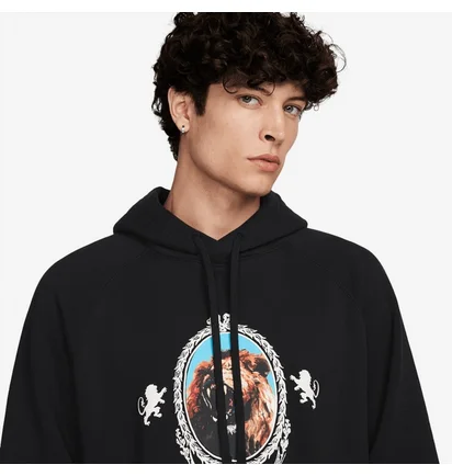 Худі чоловіче Nike Lebron James Brush Pull-Over Hoodie Black FB7123-010