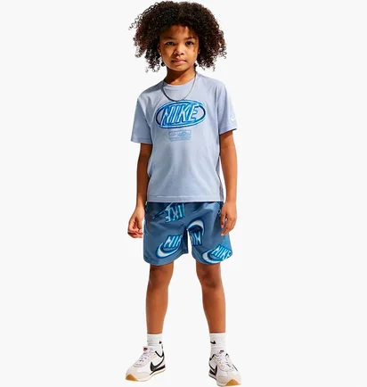Набір: футболка, шорти Nike Club Blue/Light Blue 86N878-U1T
