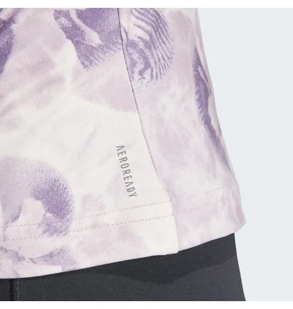 Майка женская Adidas Top Train Essentials Aop Flower Tie-Dye Tank Pink IN6768