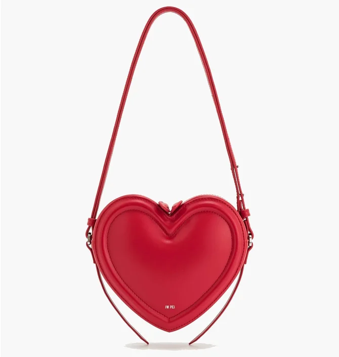 Сумка жіноча JW PEI Arlene Heart Shaped Bag Red BB2024BG97368JWP