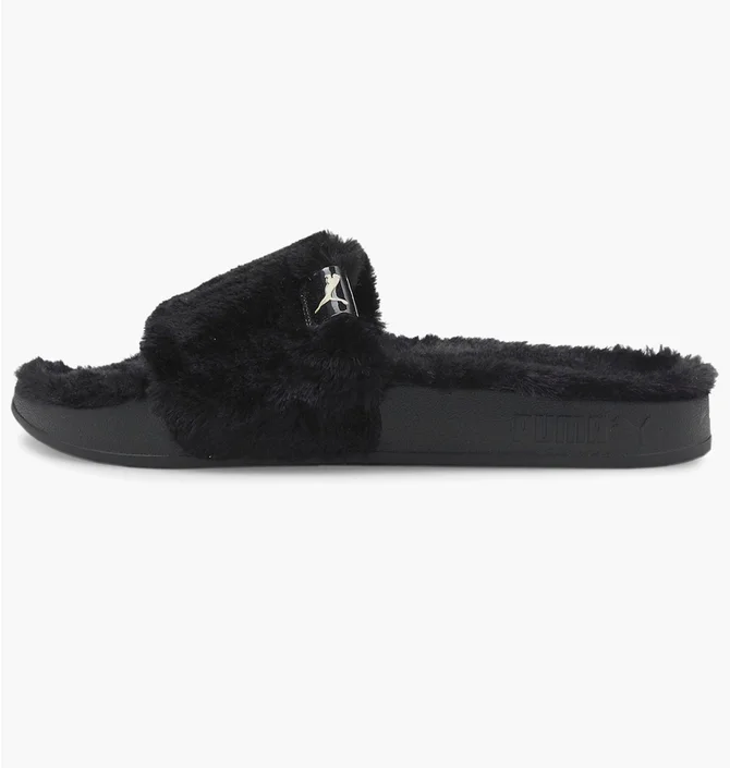 Тапочки женские Puma Leadcat 2.0 Fluff Slide Sandals Black 385803-01