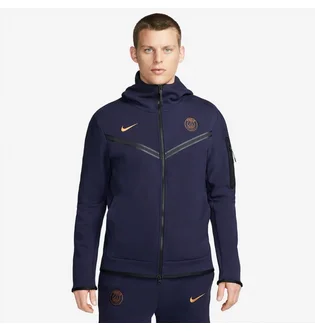 Толстовка мужская Nike Paris Saint-Germain 23/24 Nsw Tech Fleece Hoodie Fzwr Blue DV4827-498