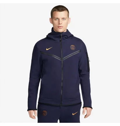 Толстовка чоловіча Nike Paris Saint-Germain 23/24 Nsw Tech Fleece Hoodie Fzwr Blue DV4827-498
