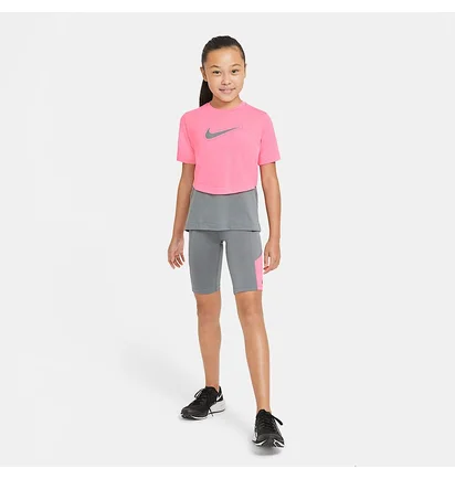 Футболка детская Nike Dri-Fit Trophy Ss Top Pink/Grey DA1096-675