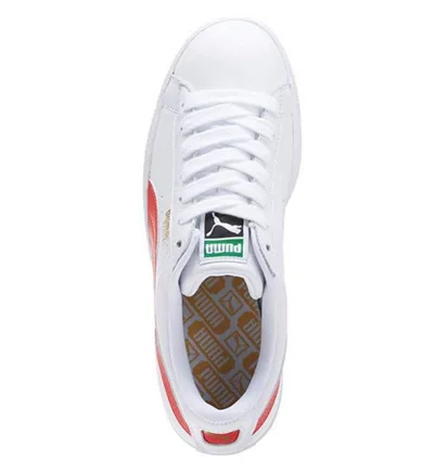 Кроссовки мужские Puma Basket White/Red White 354367-24