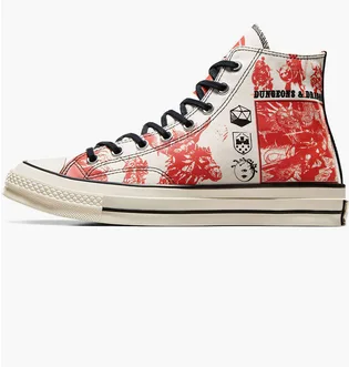 Кеды унисекс Converse Dungeons & Dragons X Chuck Taylor All Star High Beige/Red A09883C
