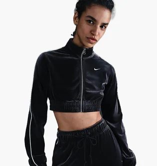 Кофта женская Nike Cllctn Velour Fz Black FZ3679-010